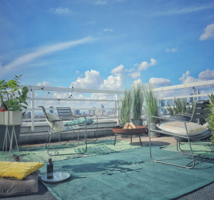 Main image for gallery Dachterrasse mit Skylineblick