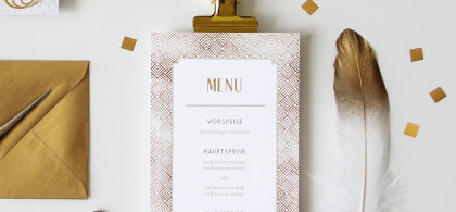 Main image for gallery Menu- und Dankeskarten