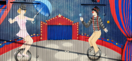 Main image for gallery Clown und Tänzerin