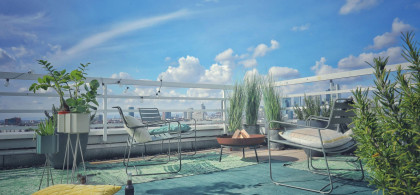 Main image for gallery Dachterrasse mit Skylineblick