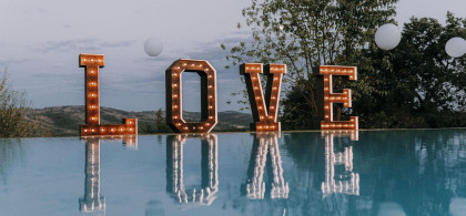 Main image for gallery XXL LOVE Vintage Buchstaben