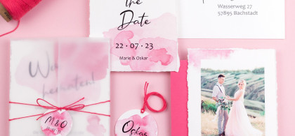 Main image for gallery Hochzeitspapeterie mit Aquarell