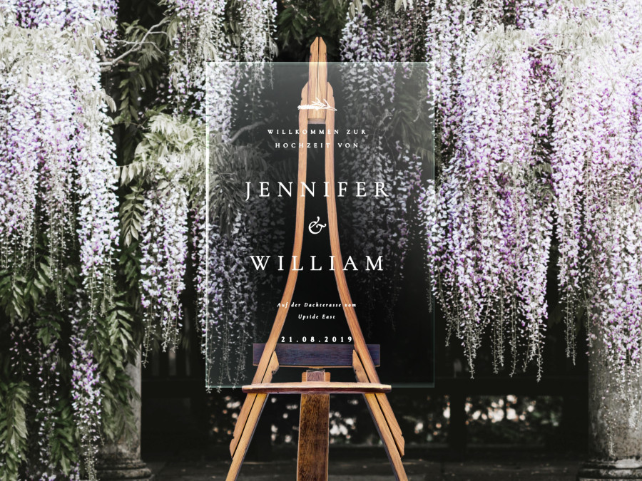 Main image for gallery Blush Willkommensschild & Sitzplan Schild