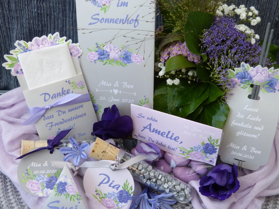 Main image for gallery Zuckerbohnen-Serie Purple Flowers