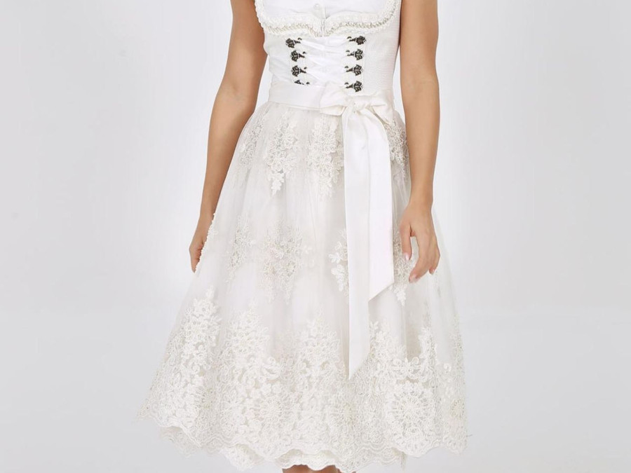 Main image for gallery Hochzeits Dirndl in Farben weiß, crem, champagner
