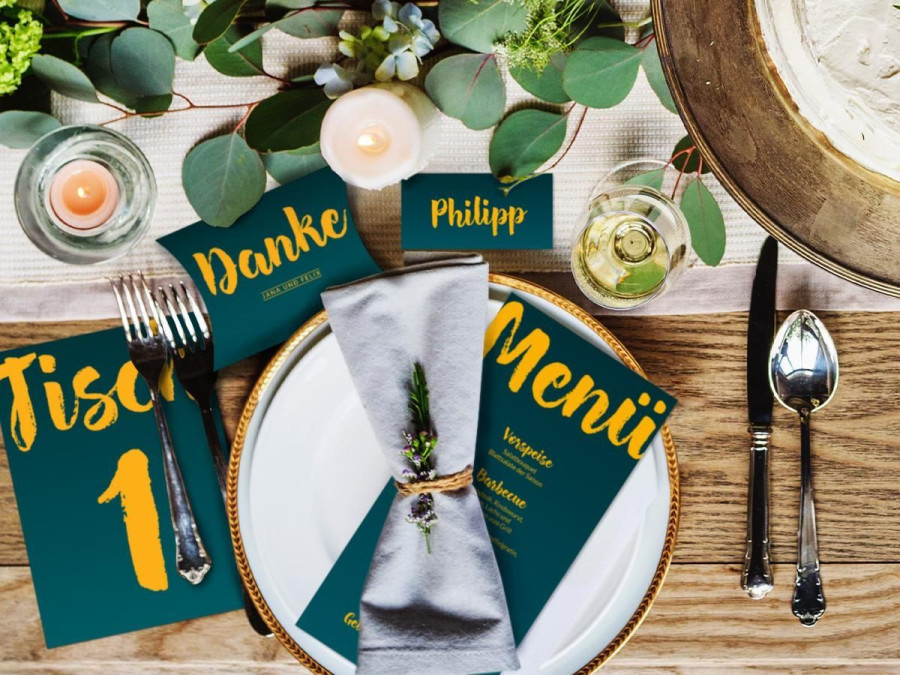 Main image for gallery Hochzeitskarten-Set "Riesensause"
