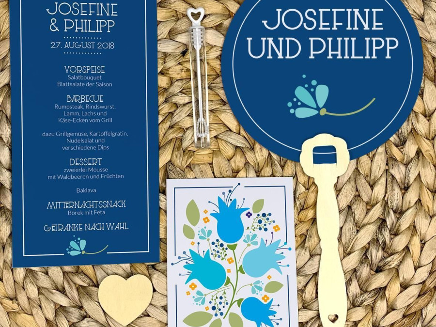 Main image for gallery Hochzeitskarten-Set "Für Immer"