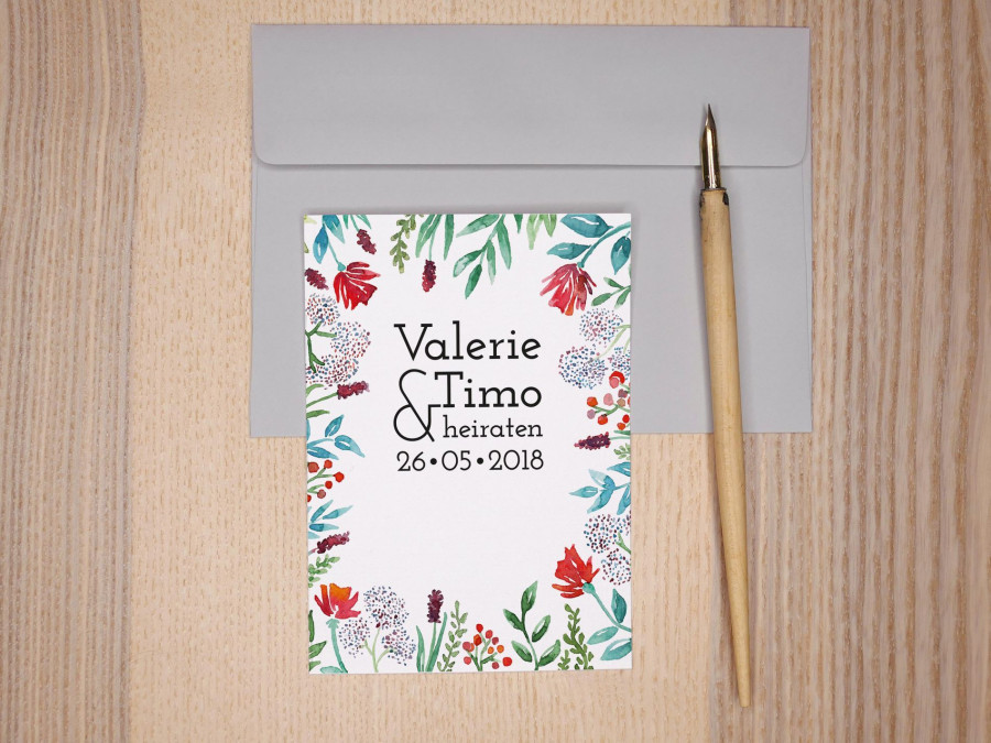 Main image for gallery Einladungskarte - Sommerliebe