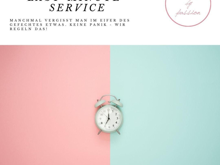 Main image for gallery Serviceleistung - Last-Minute-Service