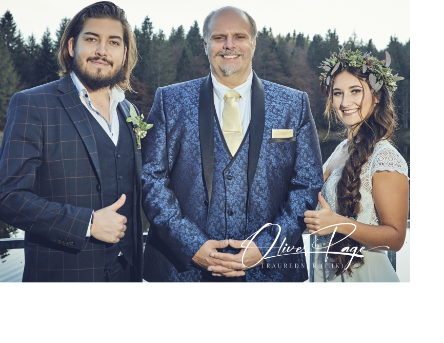 Main image for gallery Oliver Page mit Brautpaar