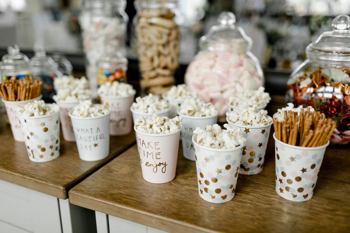 Candybar mit Popcorn