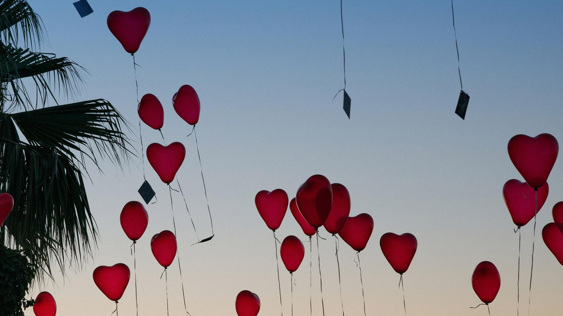 Hochzeitsideen: Bei der Hochzeit fliegen Luftballons