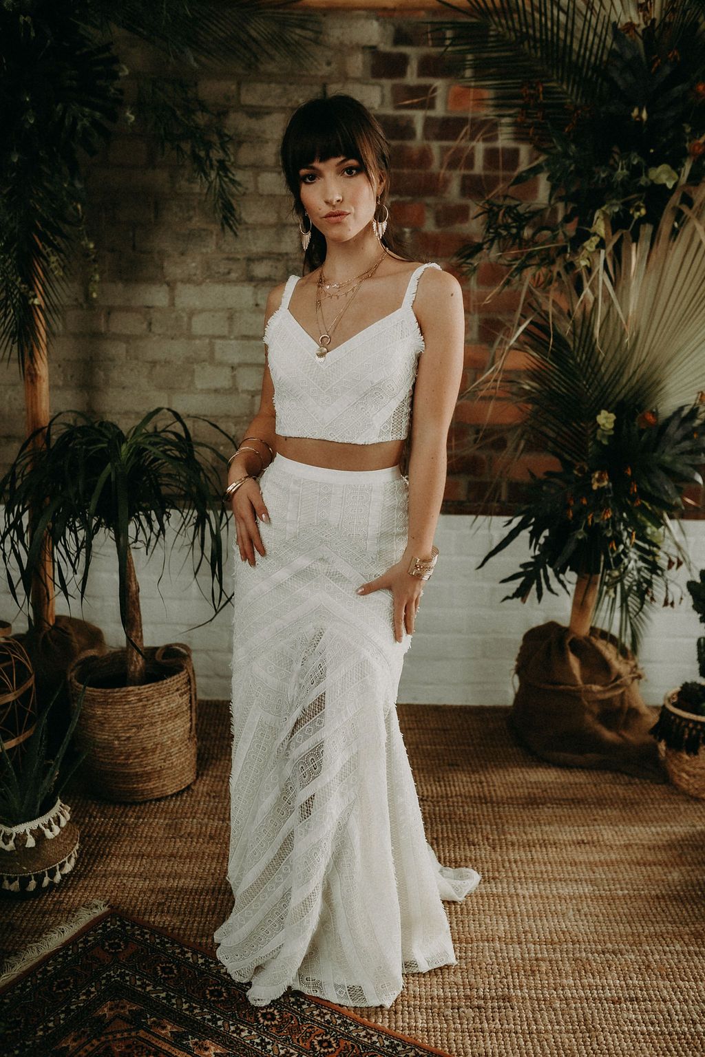 zweiteiliges Brautkleid im Boho-Stil