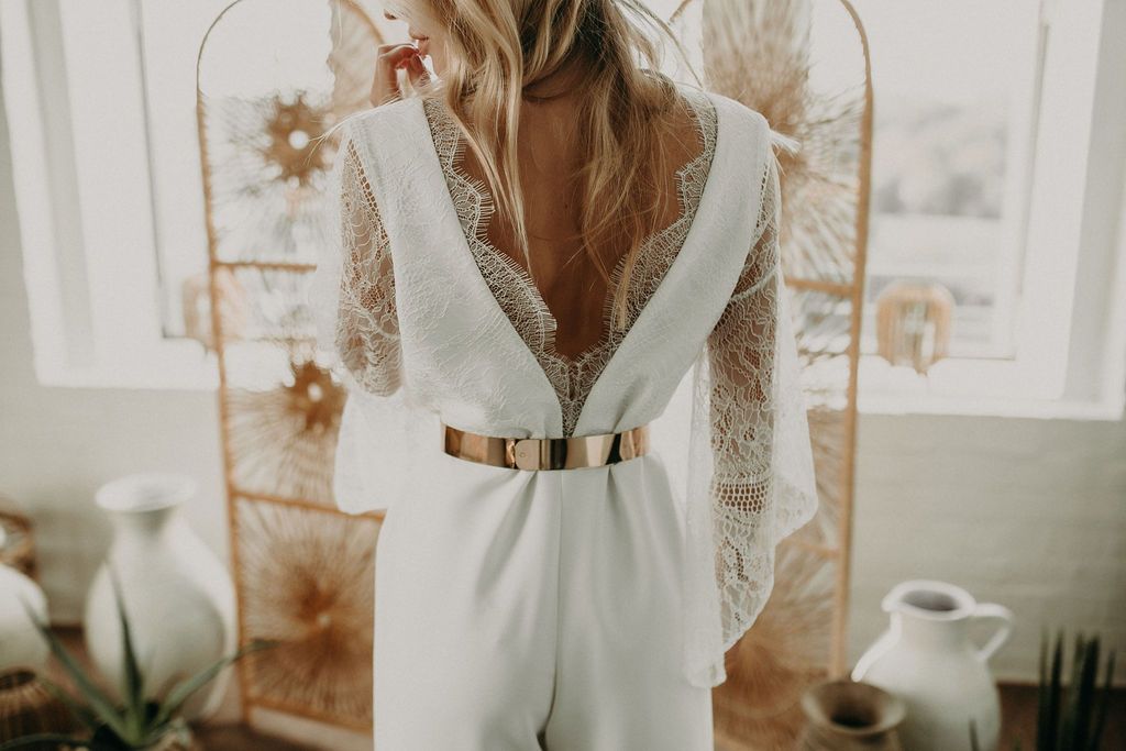 Vintage Hochzeitsjumpsuit 70ger Jahre