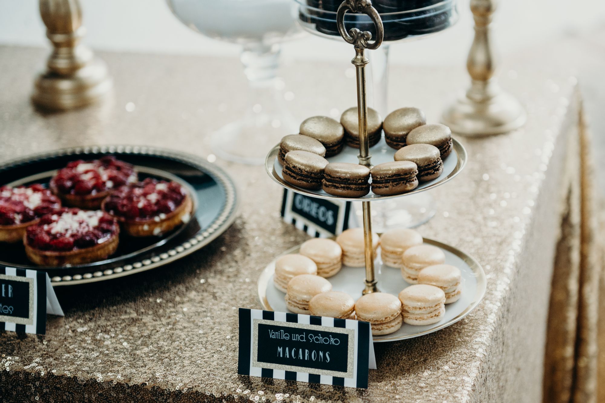 Sweet Table mit Macarons