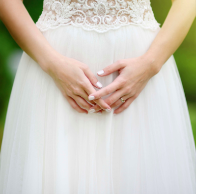 Wedding Nails weiß