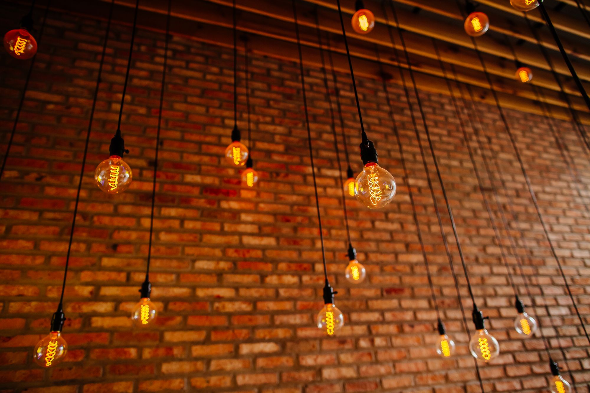 Edison Birnen von Wand