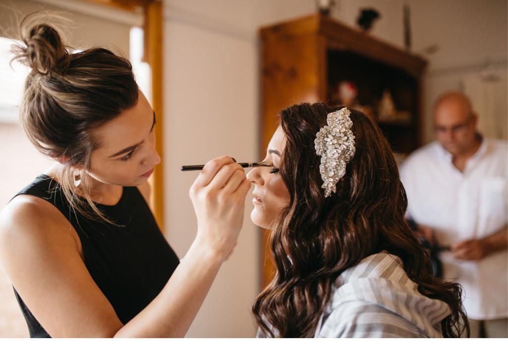 Haarschmuck für die Braut - Fascinator mit Strass