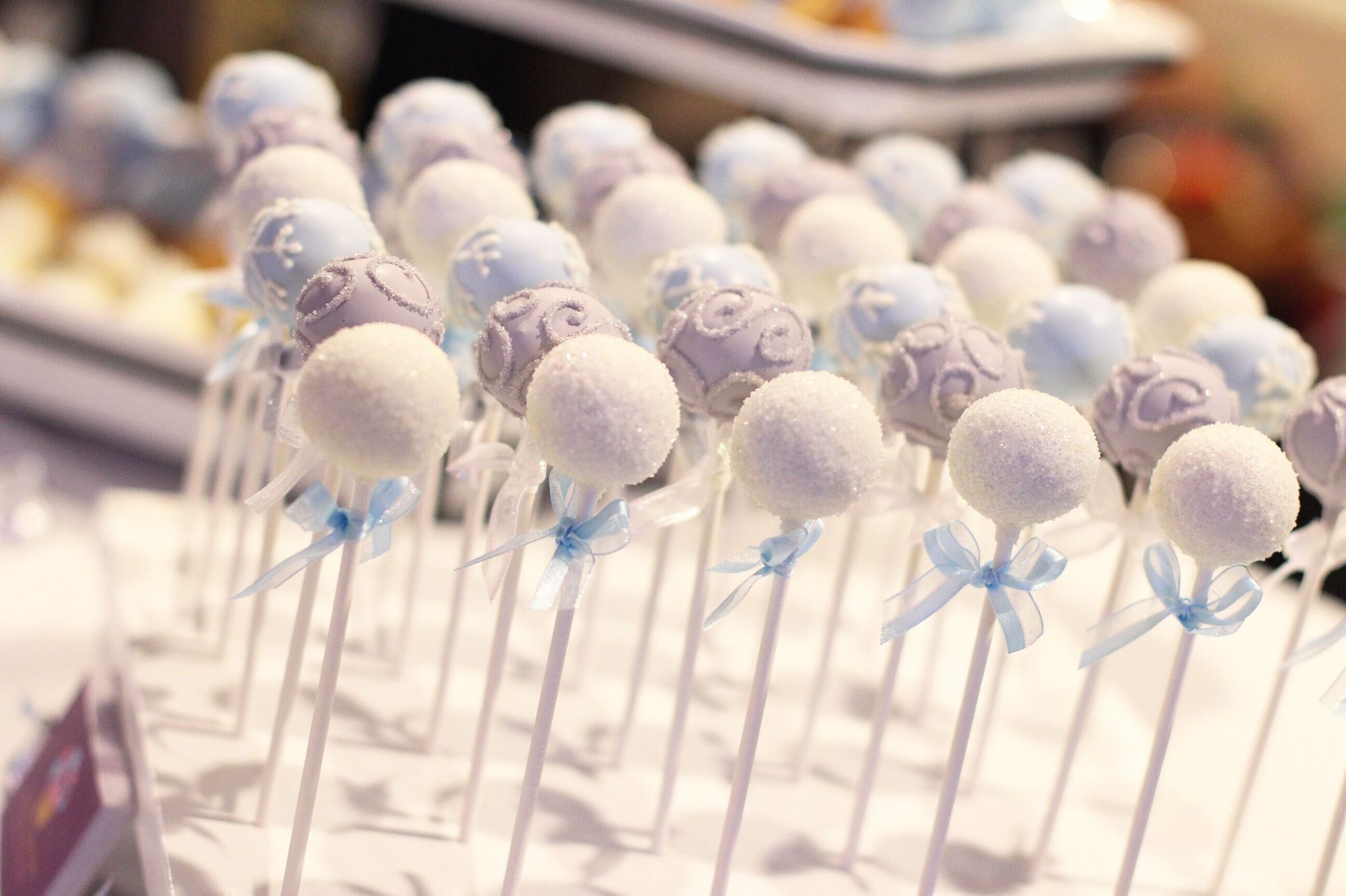 Cake Pops in Blau