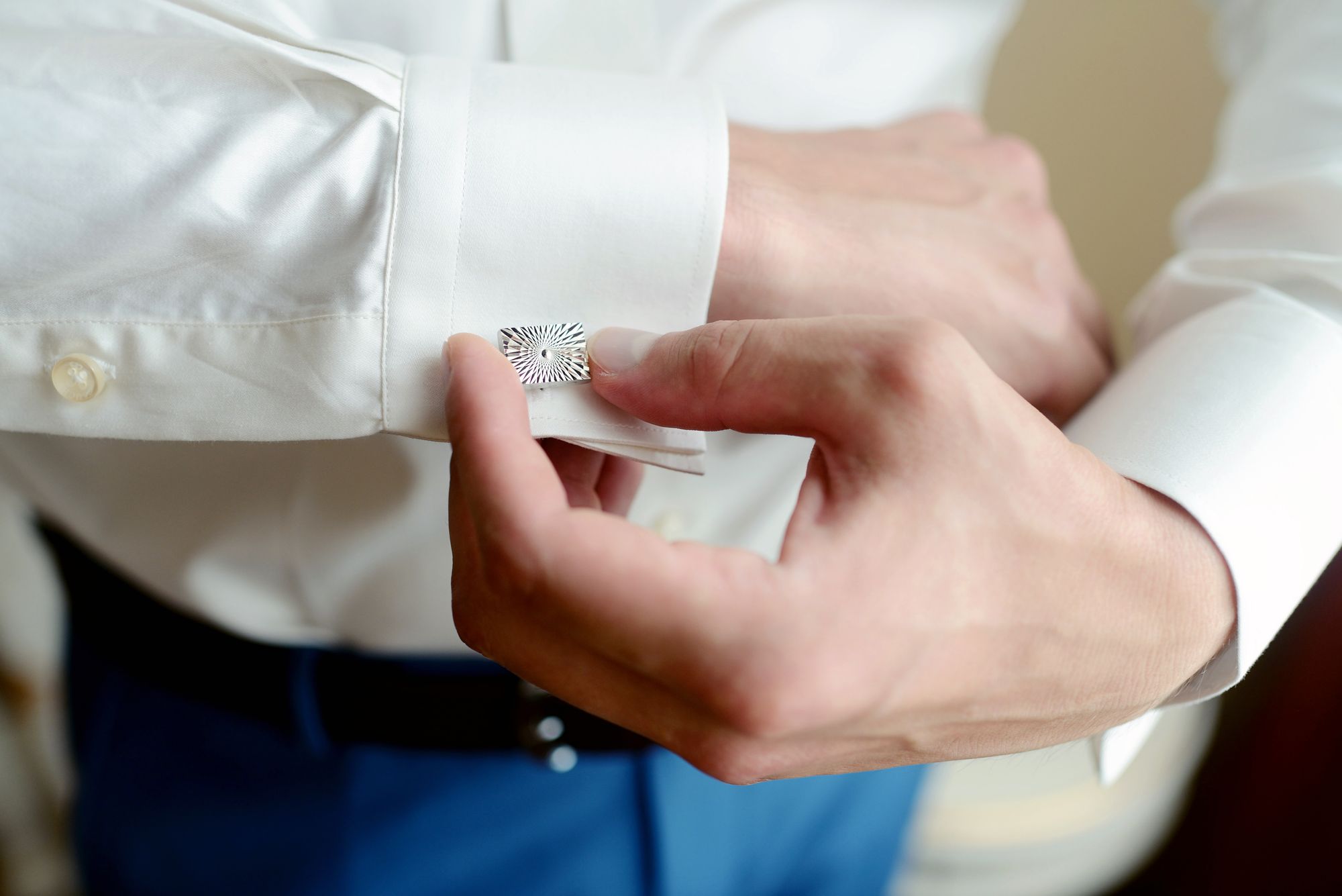 Manschettenknöpfe zur Hochzeit für den Bräutigam