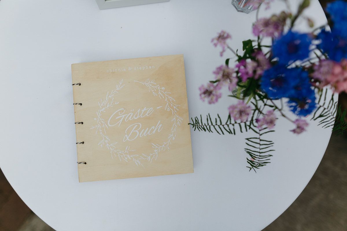 Gästebuch passend zu den Hochzeitseinladungen