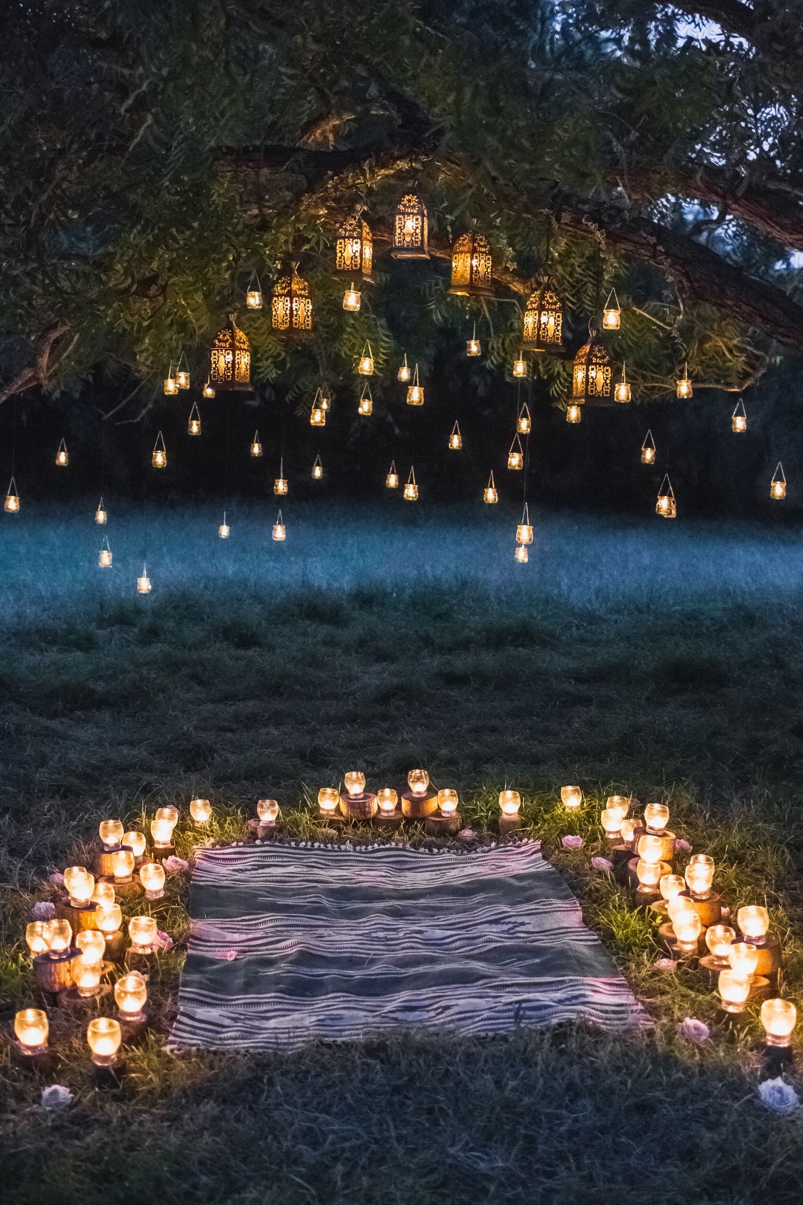 Lichterkette als Hochzeitrend
