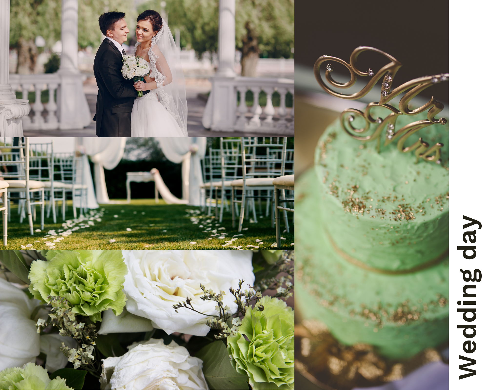 Ein Beispiel für ein Wedding Moodboard für eine Green Wedding