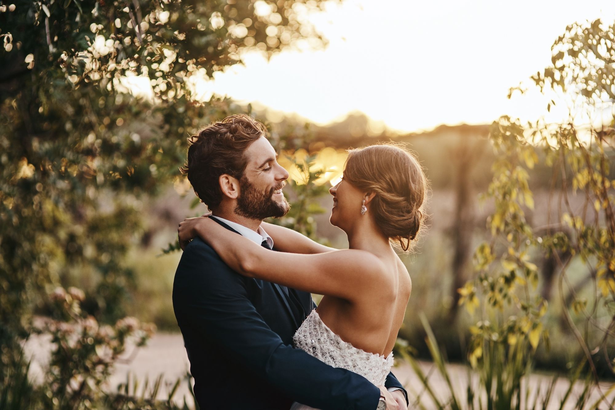 Brautpaar am Hochzeitstag