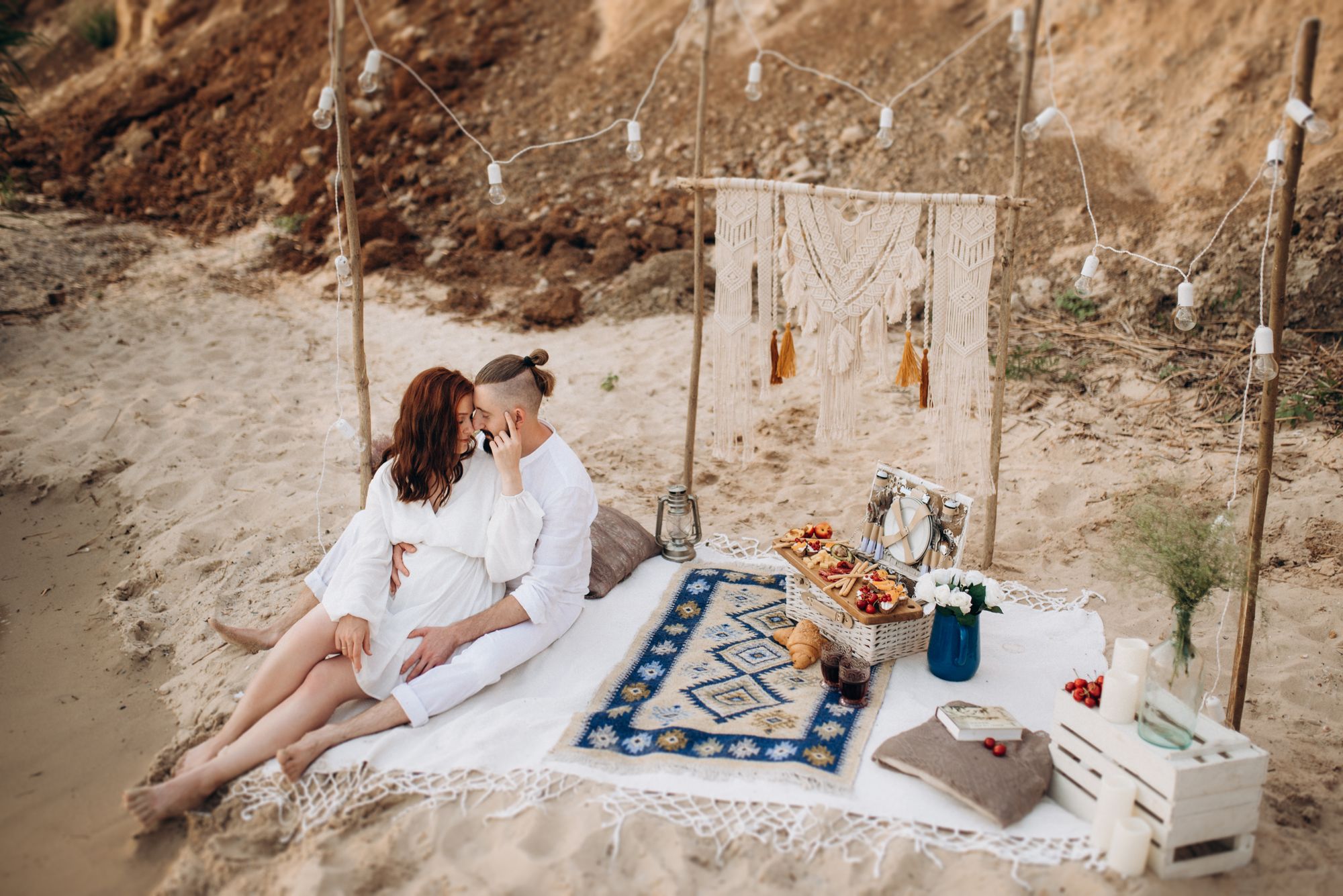 Dekoriertes Picknick
