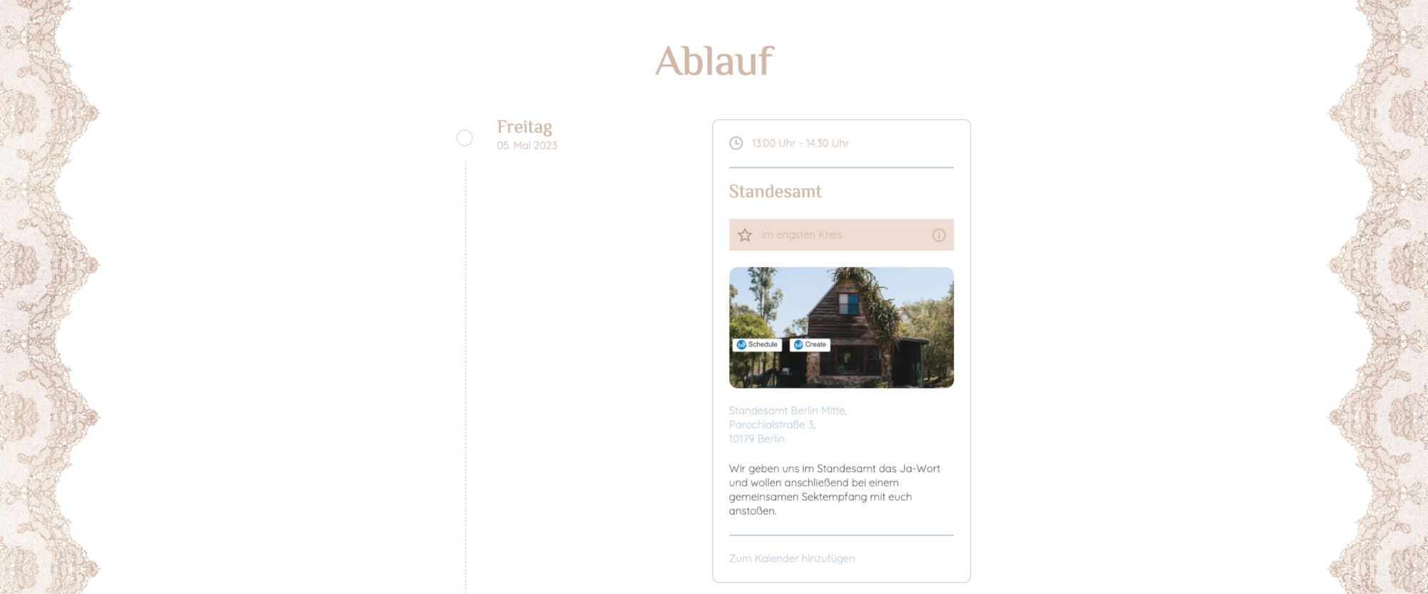 Website-Design mit Spitzenelementen